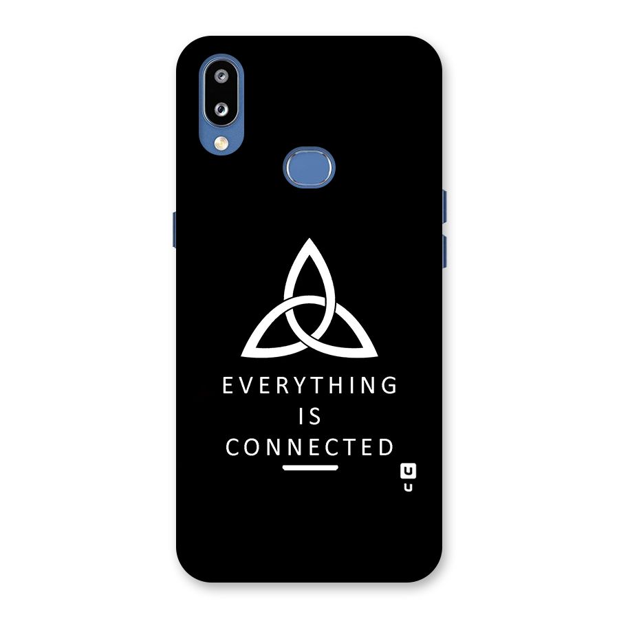 Everything is Connected Typography Back Case for Galaxy M01s