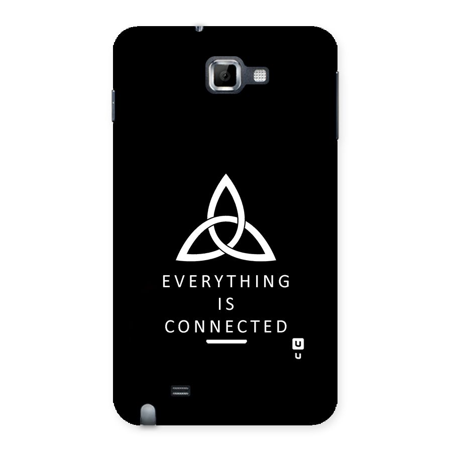 Everything is Connected Typography Back Case for Galaxy Note