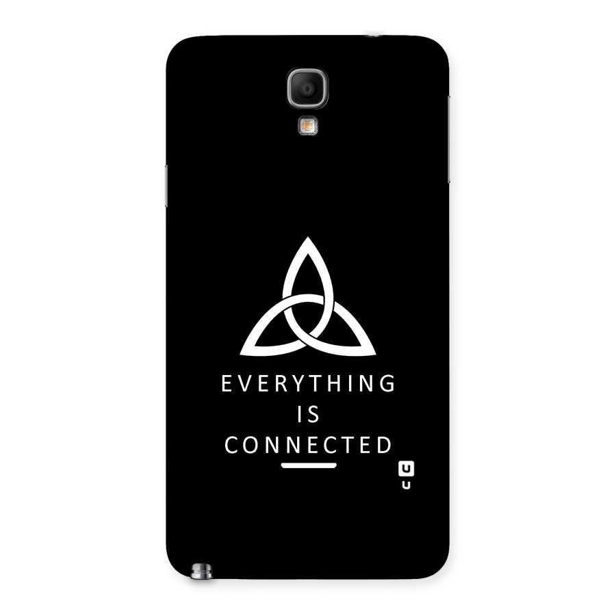 Everything is Connected Typography Back Case for Galaxy Note 3 Neo
