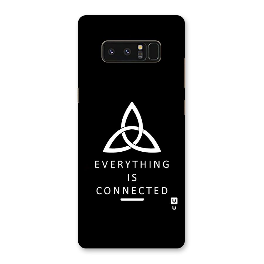 Everything is Connected Typography Back Case for Galaxy Note 8