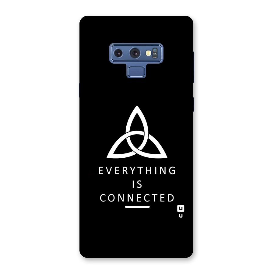 Everything is Connected Typography Back Case for Galaxy Note 9