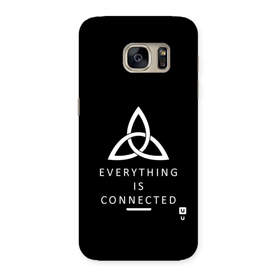 Everything is Connected Typography Back Case for Galaxy S7