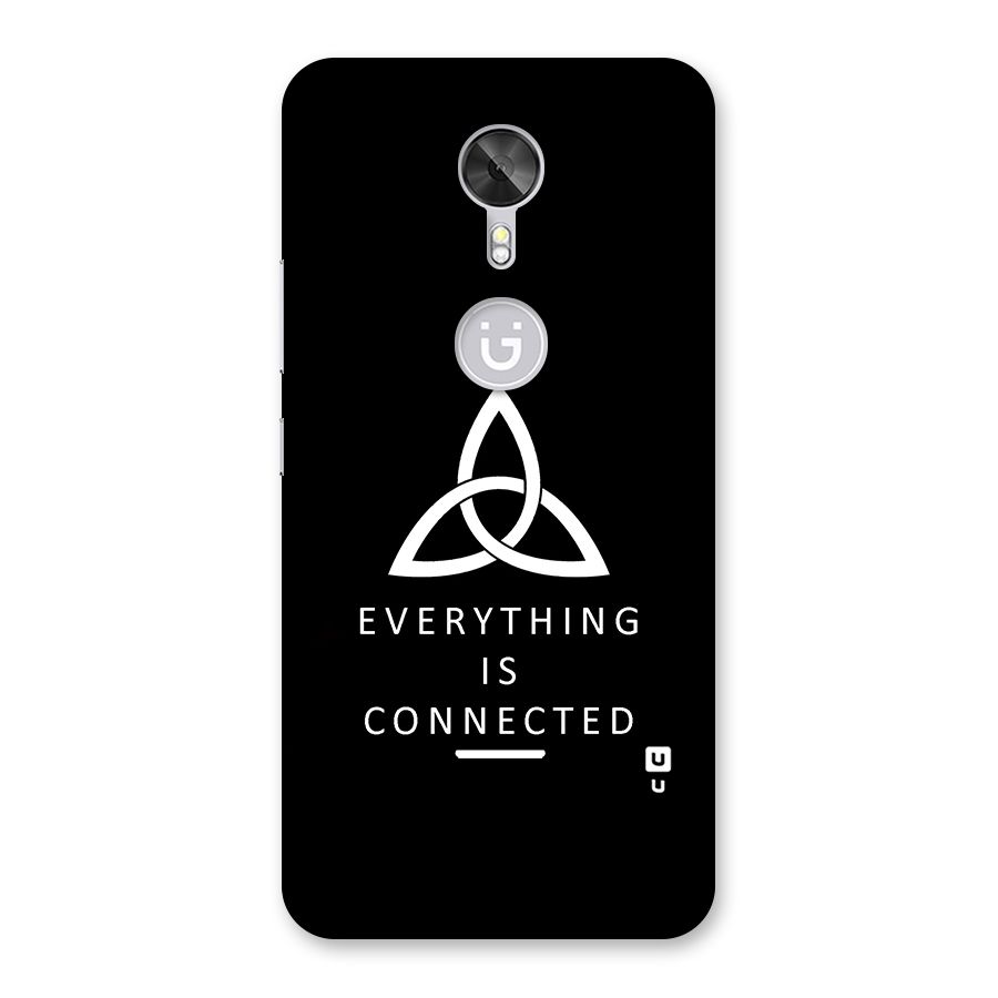 Everything is Connected Typography Back Case for Gionee A1