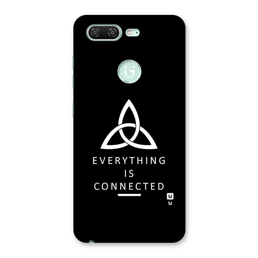 Everything is Connected Typography Back Case for Gionee S10