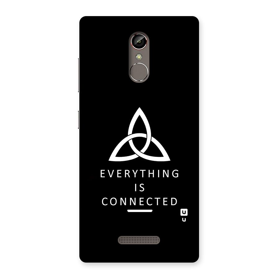Everything is Connected Typography Back Case for Gionee S6s