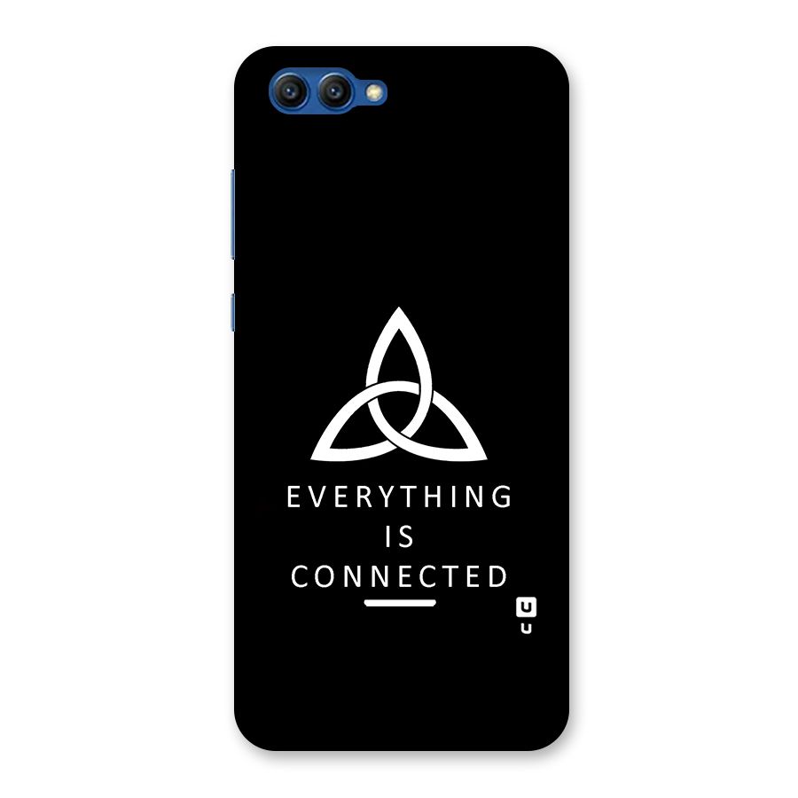 Everything is Connected Typography Back Case for Honor View 10