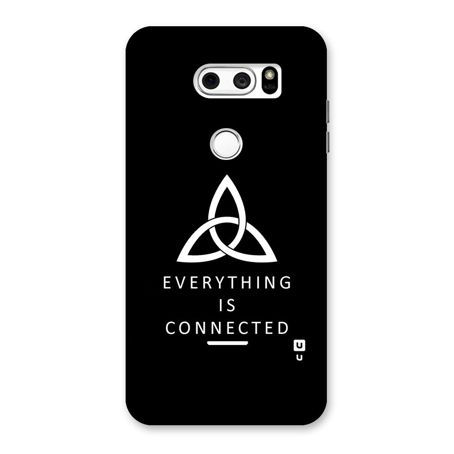 Everything is Connected Typography Back Case for LG V30