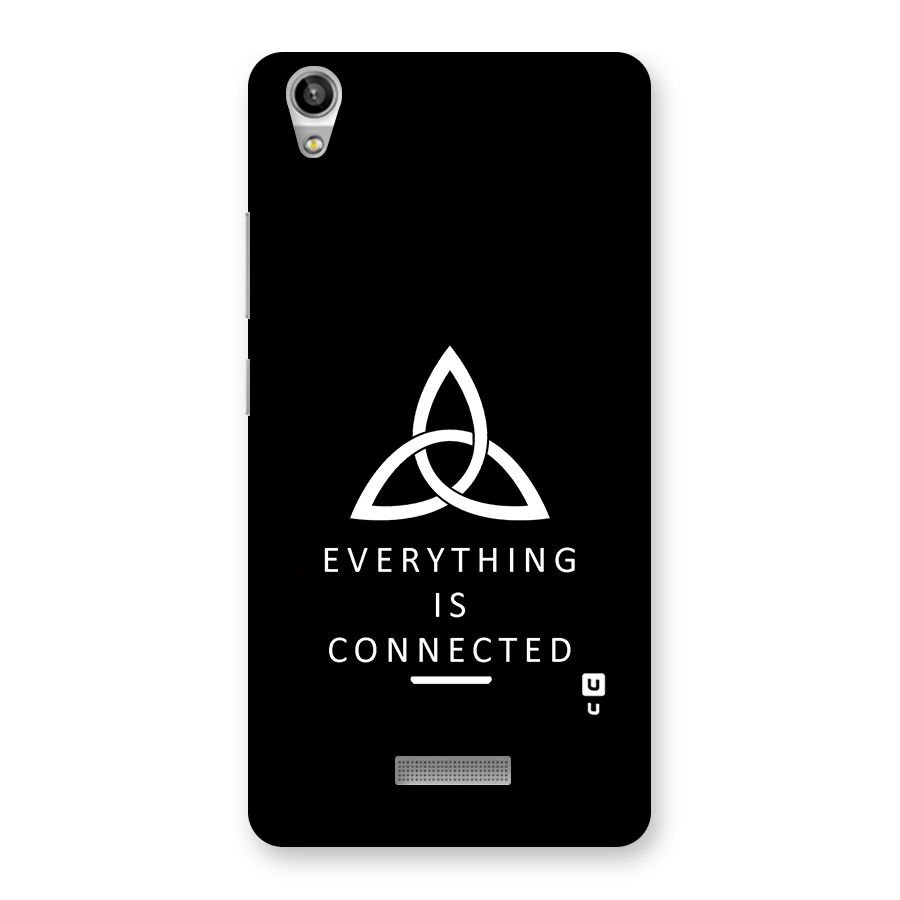 Everything is Connected Typography Back Case for Lava-Pixel-V1