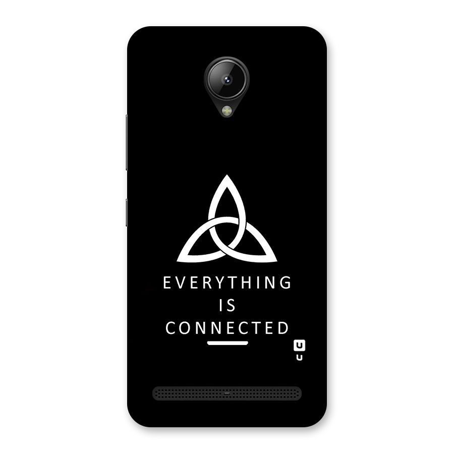 Everything is Connected Typography Back Case for Lenovo C2