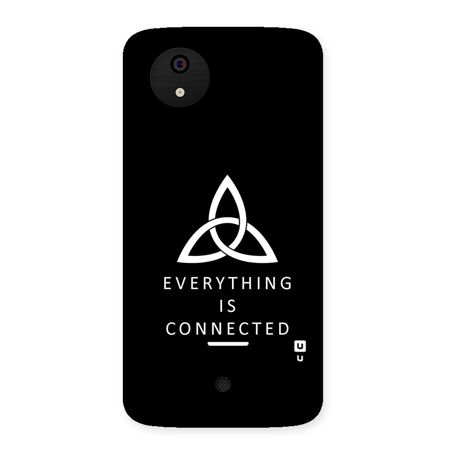 Everything is Connected Typography Back Case for Micromax Canvas A1