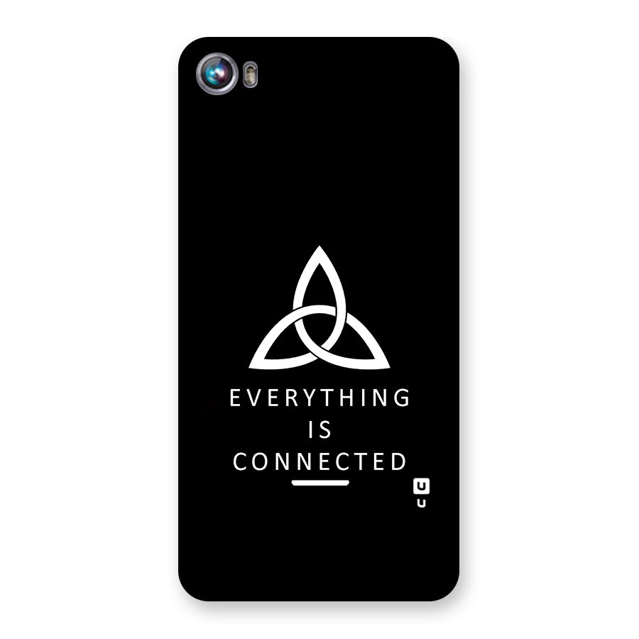 Everything is Connected Typography Back Case for Micromax Canvas Fire 4 A107