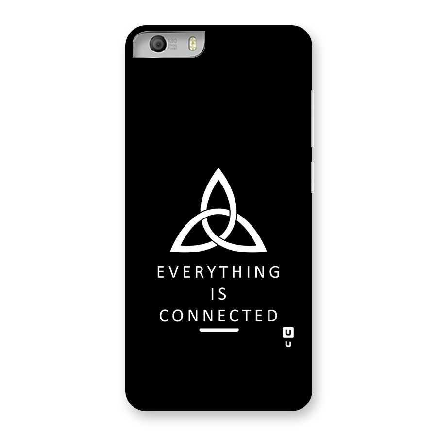 Everything is Connected Typography Back Case for Micromax Canvas Knight 2