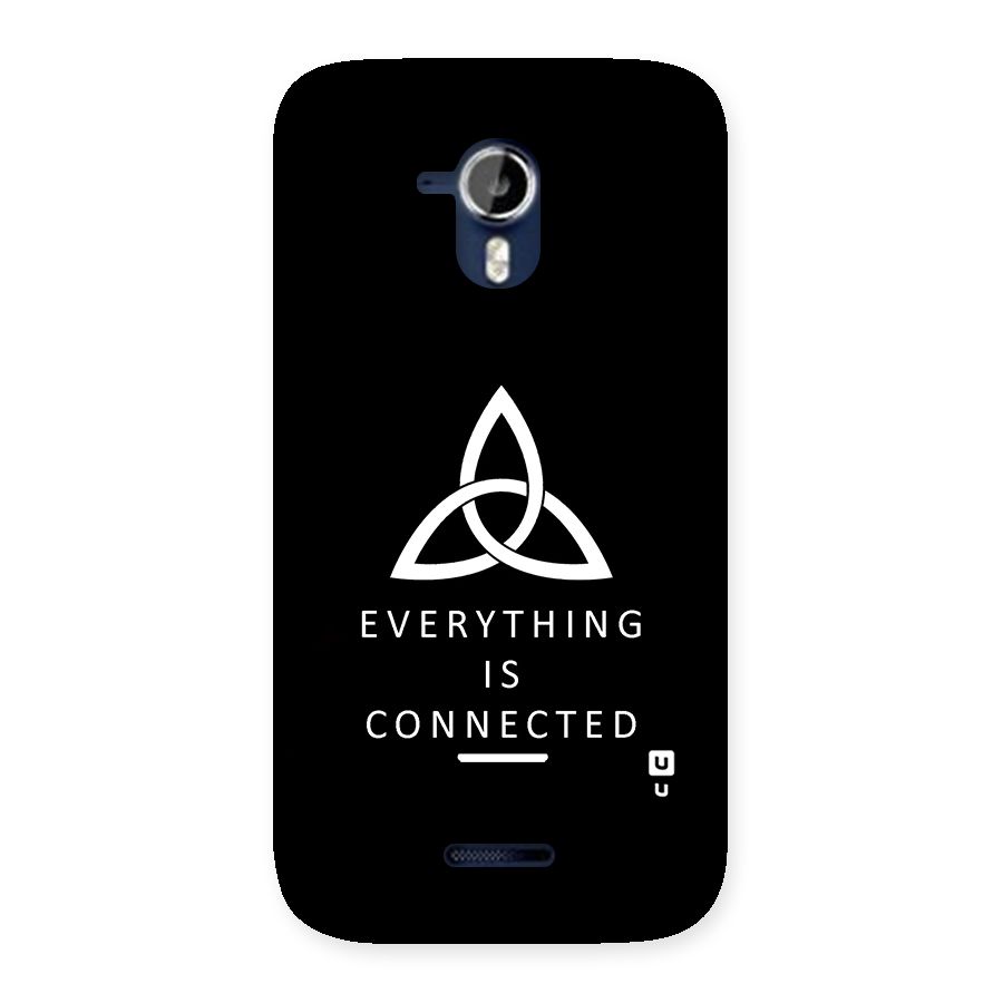 Everything is Connected Typography Back Case for Micromax Canvas Magnus A117