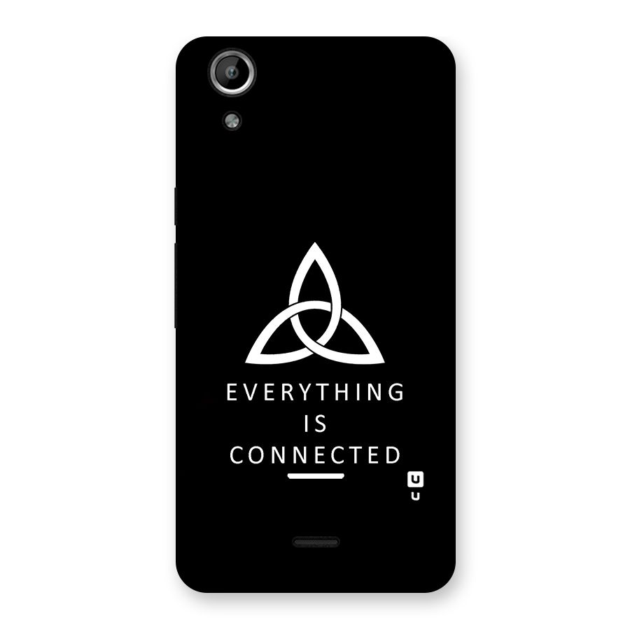 Everything is Connected Typography Back Case for Micromax Canvas Selfie Lens Q345
