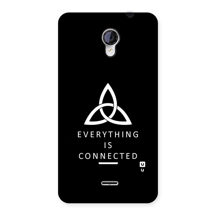 Everything is Connected Typography Back Case for Micromax Unite 2 A106