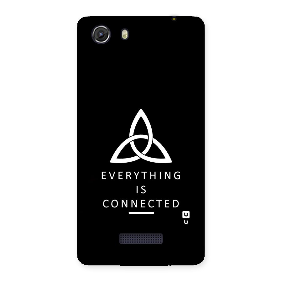 Everything is Connected Typography Back Case for Micromax Unite 3