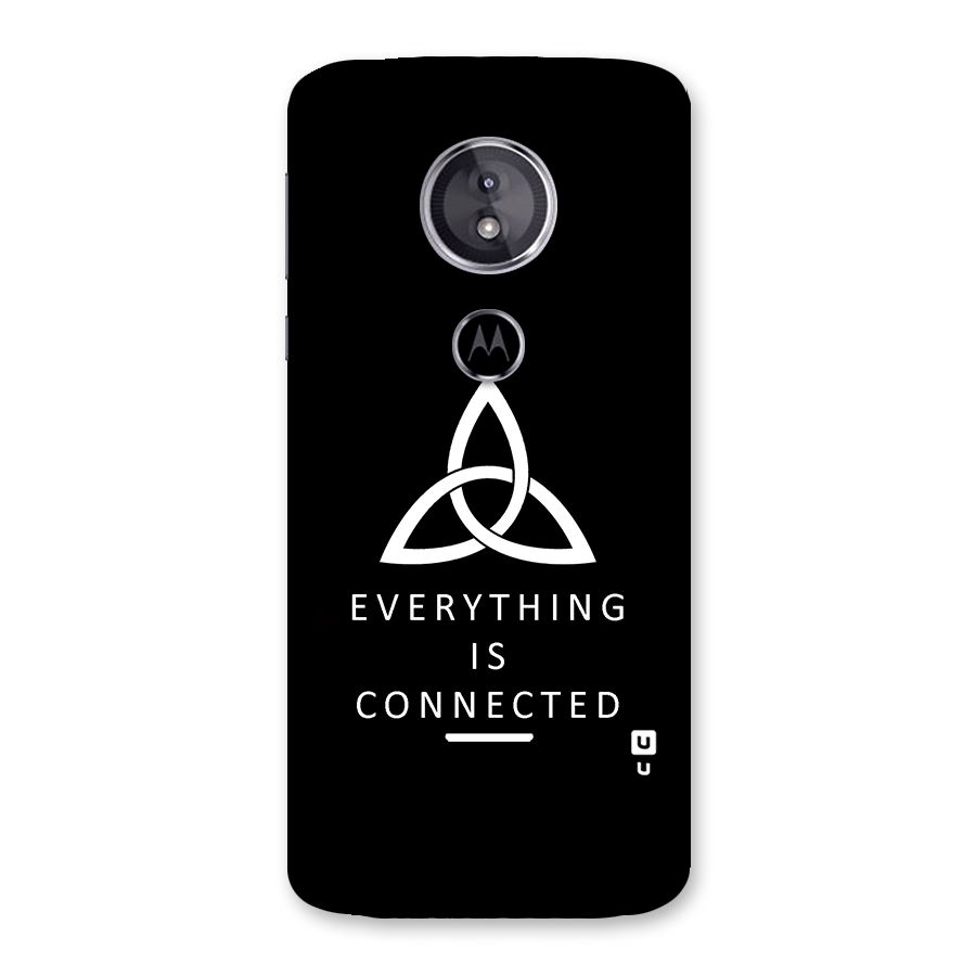 Everything is Connected Typography Back Case for Moto E5