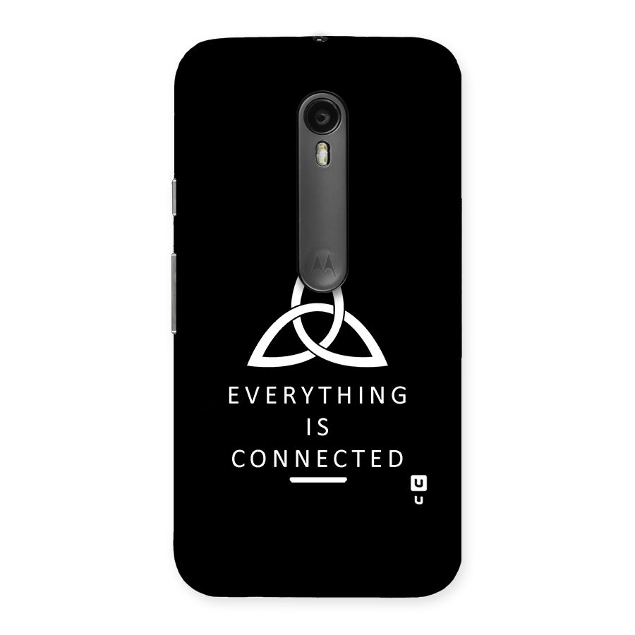 Everything is Connected Typography Back Case for Moto G3