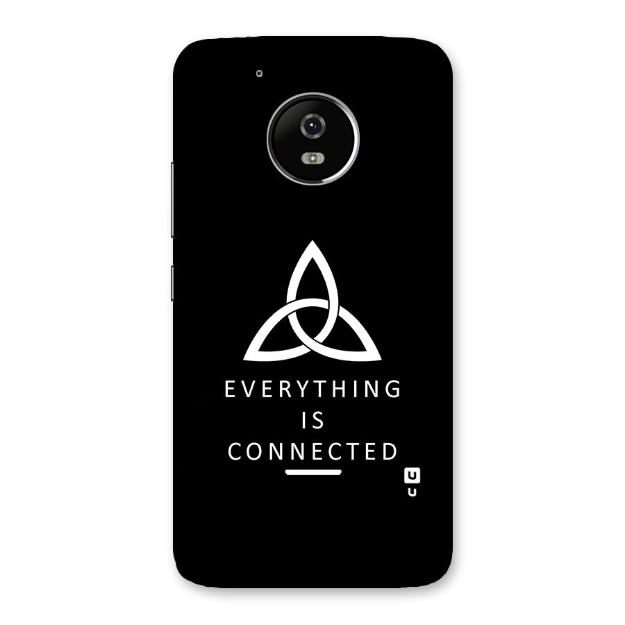 Everything is Connected Typography Back Case for Moto G5