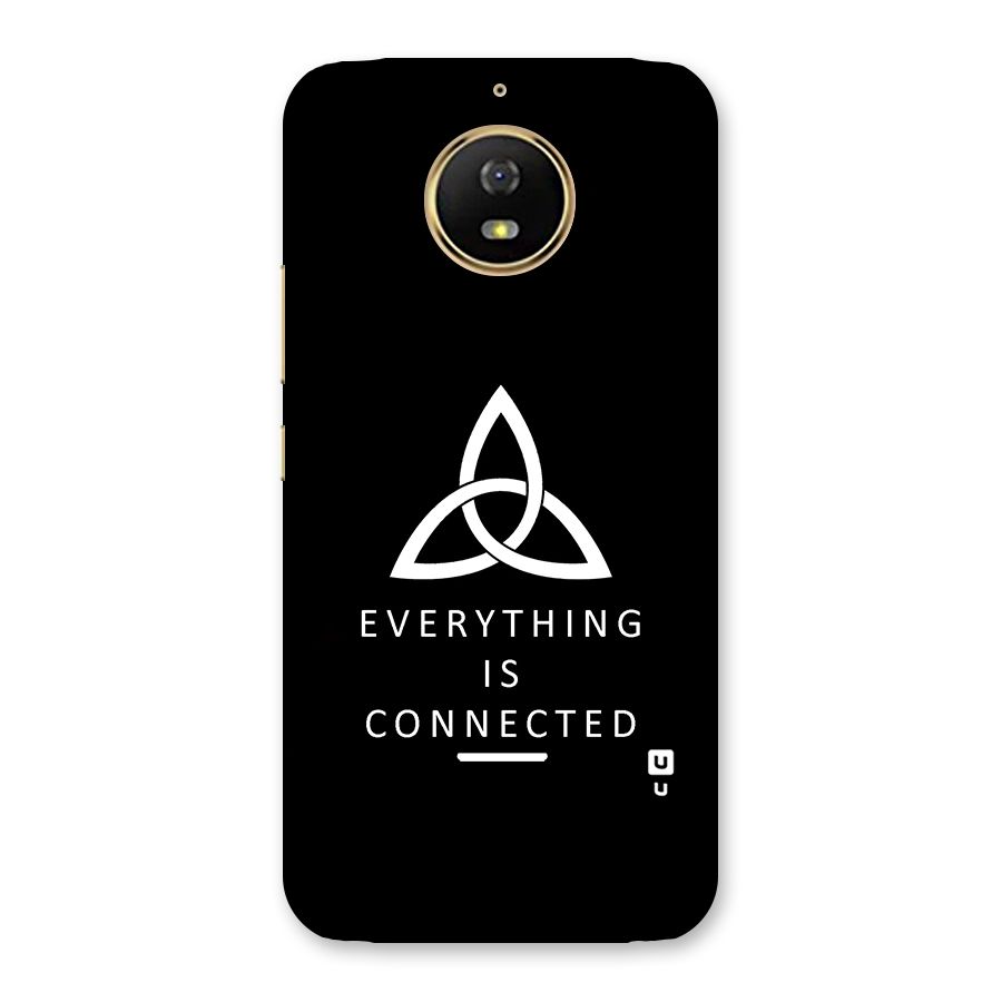 Everything is Connected Typography Back Case for Moto G5s