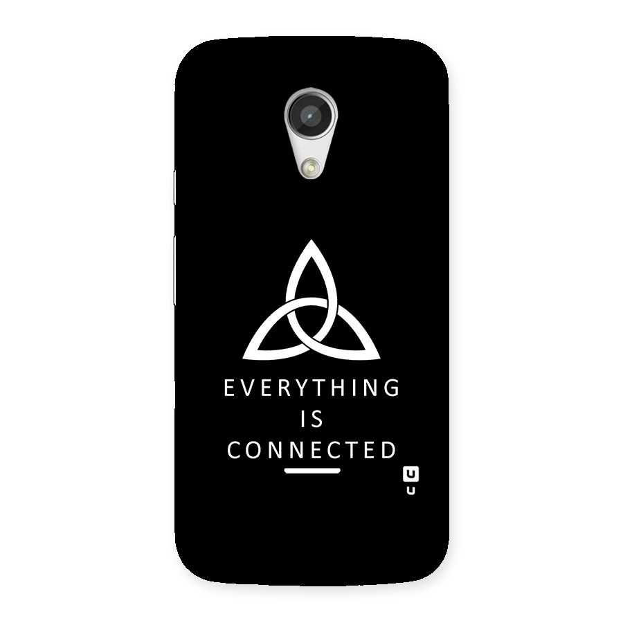 Everything is Connected Typography Back Case for Moto G 2nd Gen