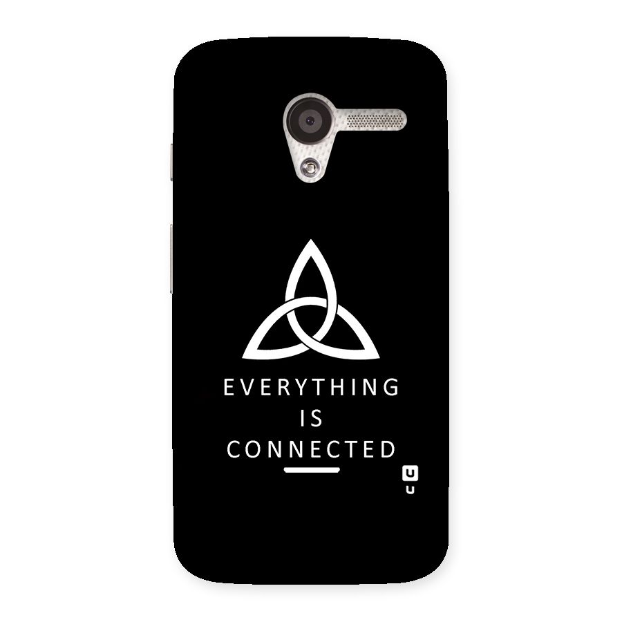 Everything is Connected Typography Back Case for Moto X