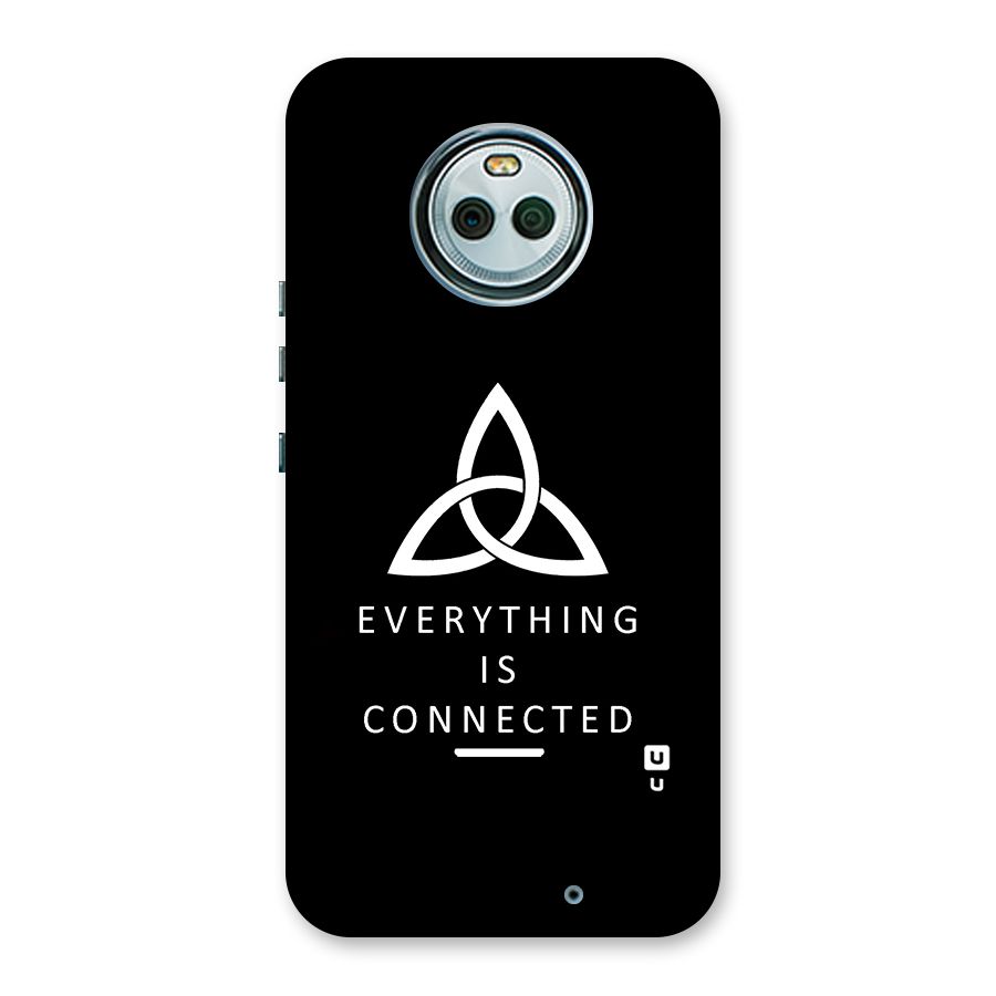 Everything is Connected Typography Back Case for Moto X4