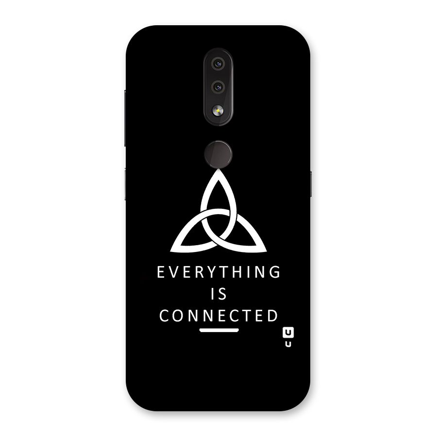 Everything is Connected Typography Back Case for Nokia 4.2