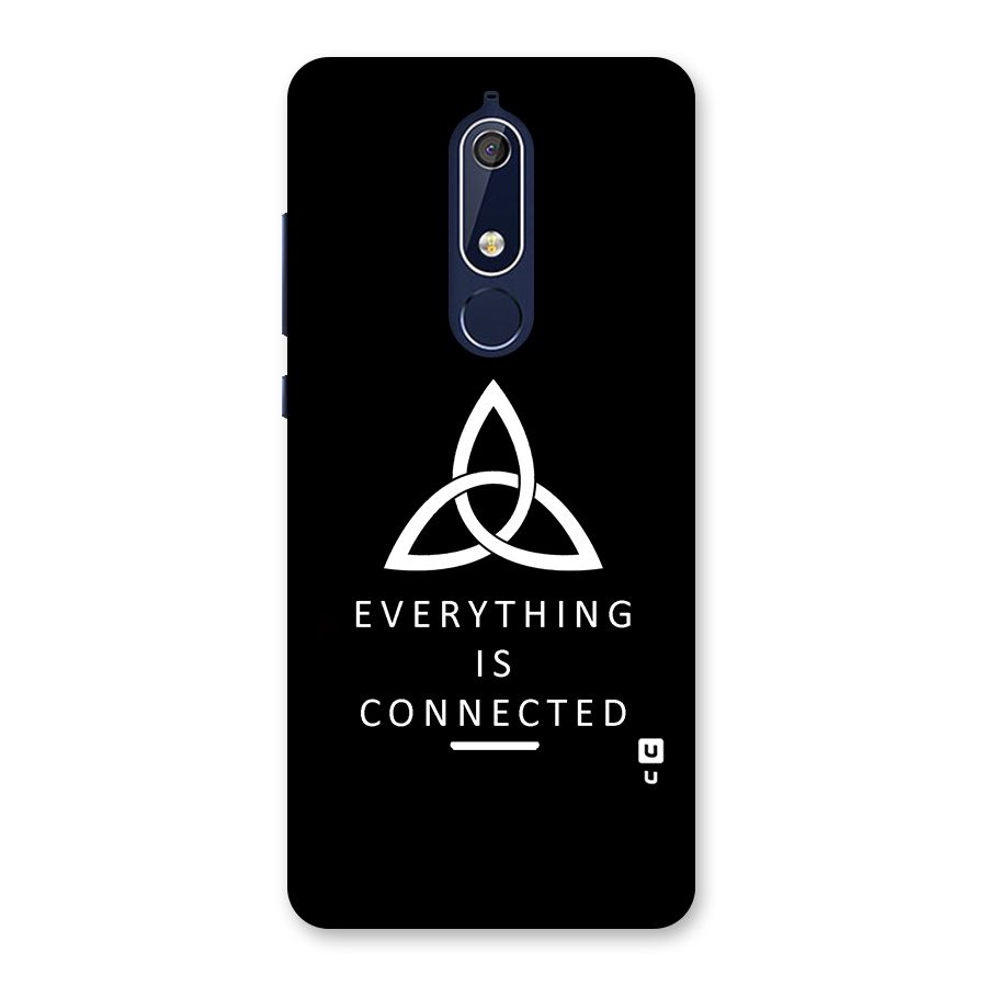 Everything is Connected Typography Back Case for Nokia 5.1