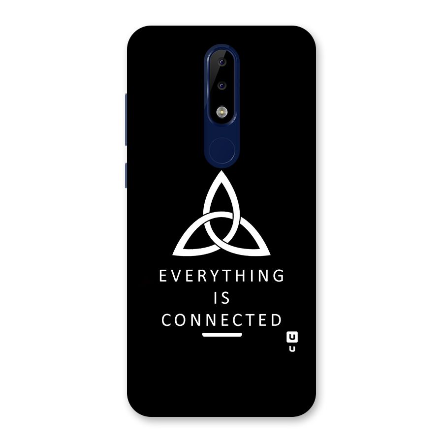 Everything is Connected Typography Back Case for Nokia 5.1 Plus
