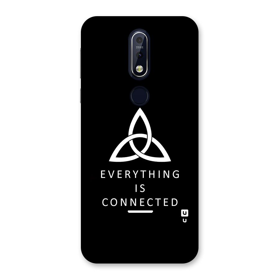 Everything is Connected Typography Back Case for Nokia 7.1