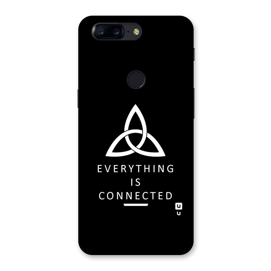 Everything is Connected Typography Back Case for OnePlus 5T