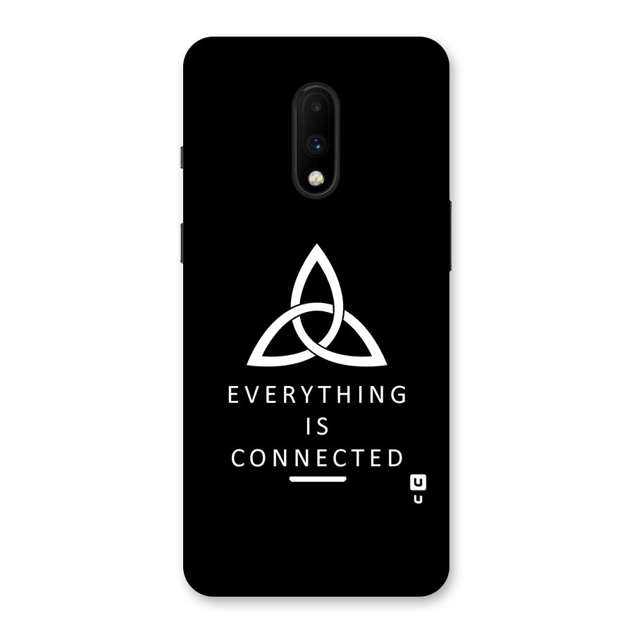 Everything is Connected Typography Back Case for OnePlus 7