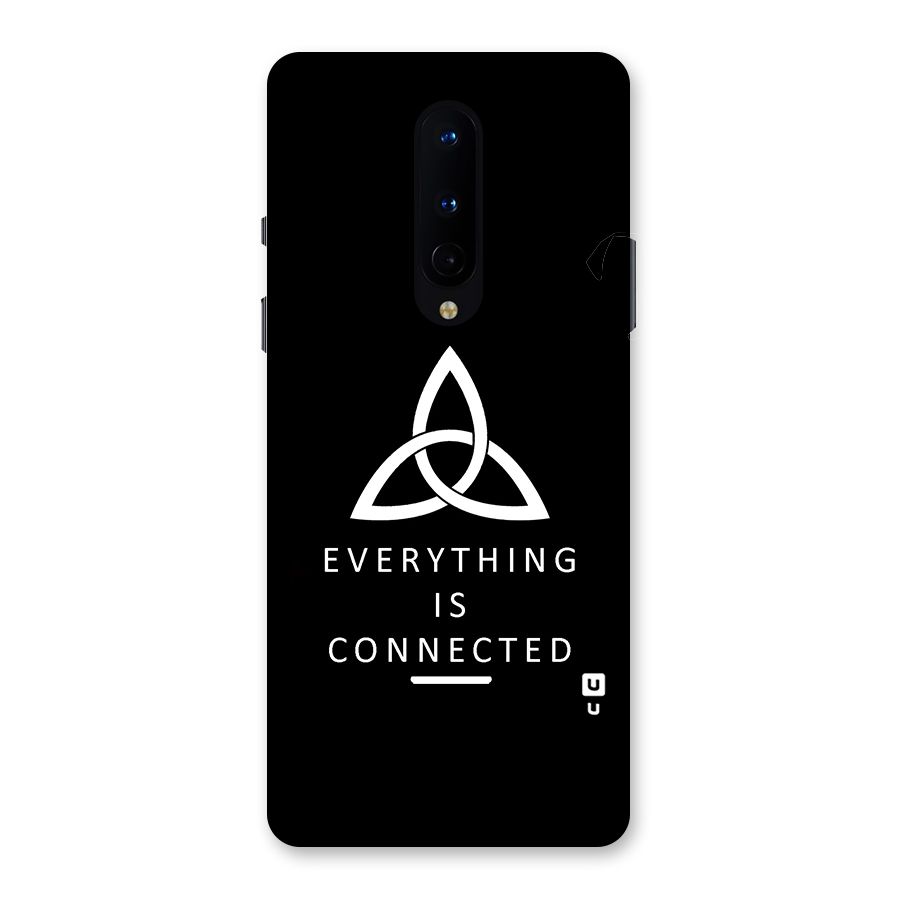 Everything is Connected Typography Back Case for OnePlus 8