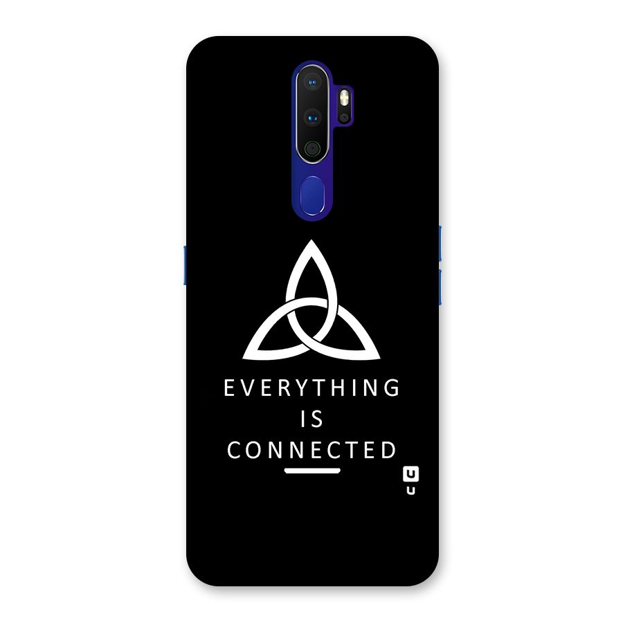 Everything is Connected Typography Back Case for Oppo A9 (2020)
