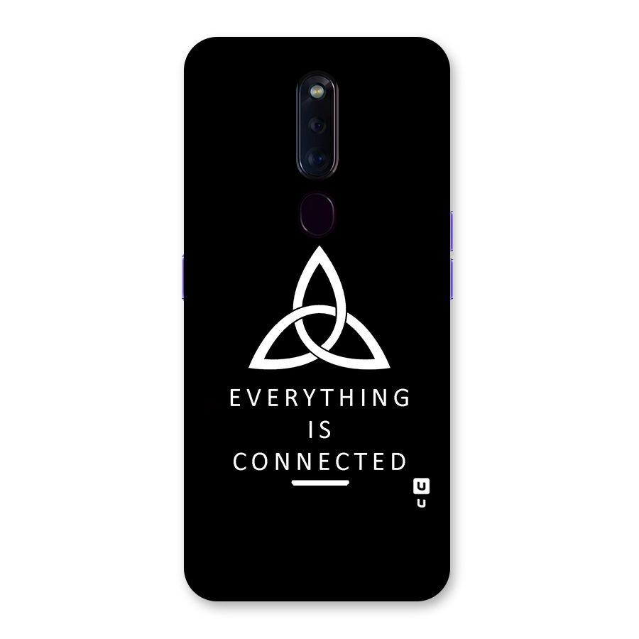 Everything is Connected Typography Back Case for Oppo F11 Pro