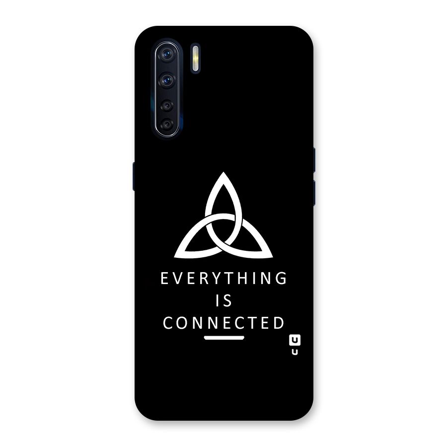Everything is Connected Typography Back Case for Oppo F15