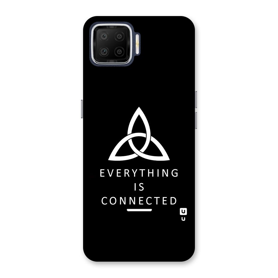 Everything is Connected Typography Back Case for Oppo F17