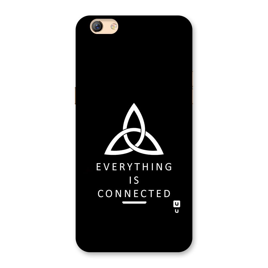 Everything is Connected Typography Back Case for Oppo F3 Plus