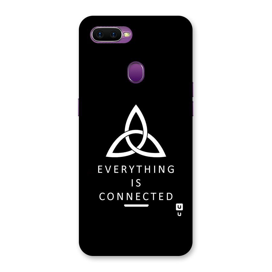 Everything is Connected Typography Back Case for Oppo F9