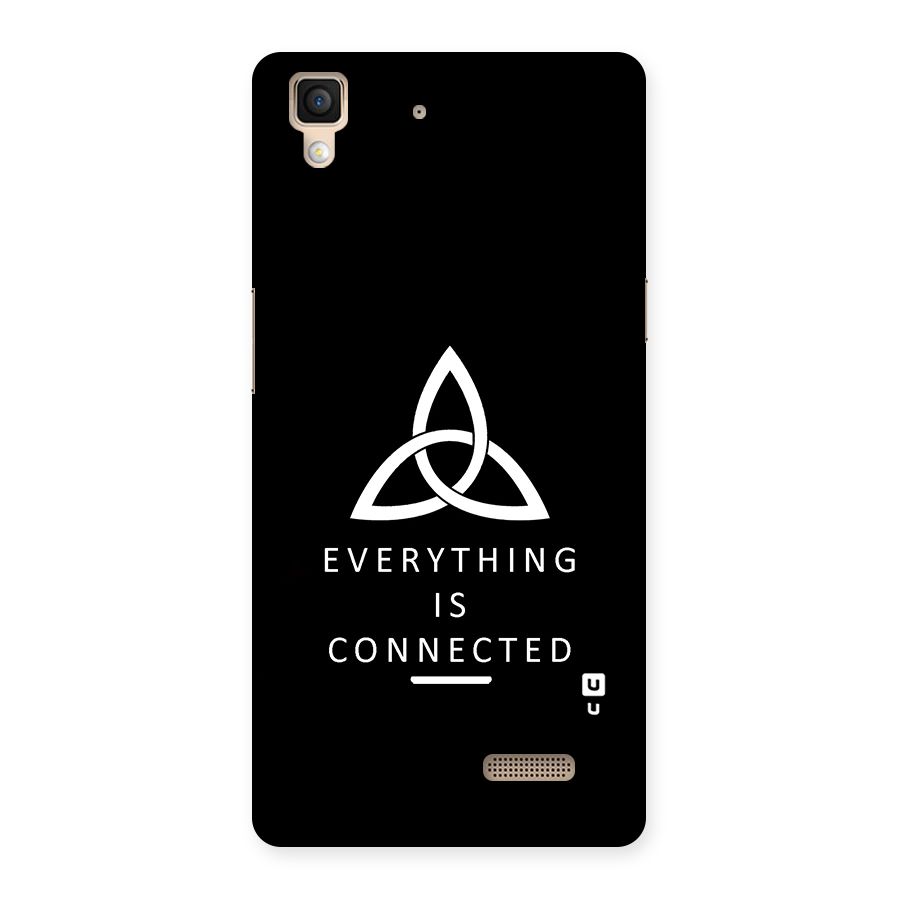 Everything is Connected Typography Back Case for Oppo R7
