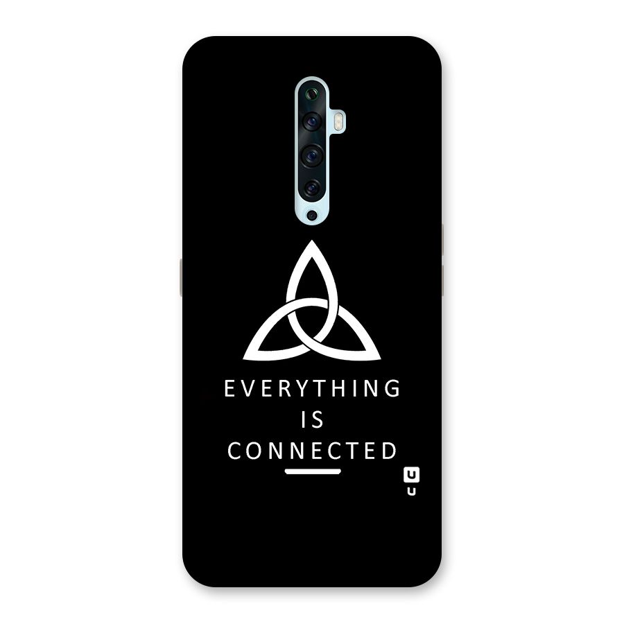 Everything is Connected Typography Back Case for Oppo Reno2 F