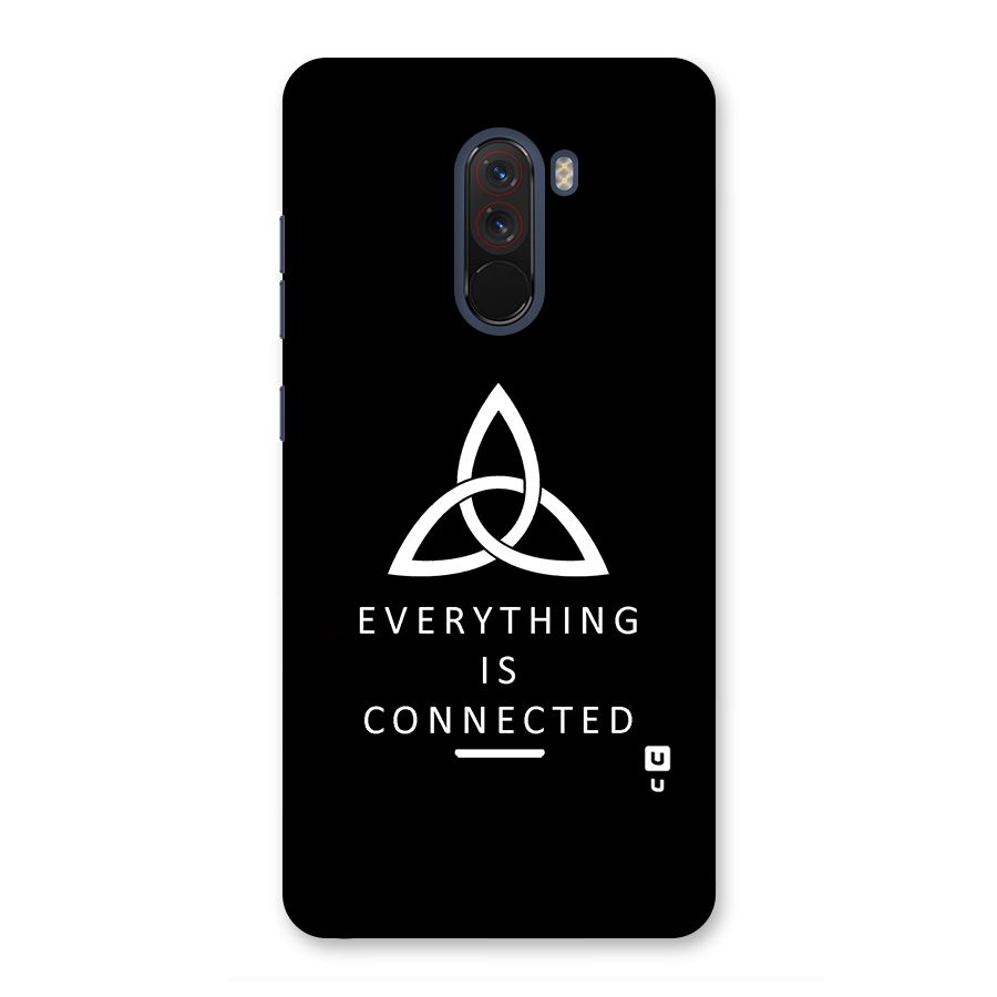 Everything is Connected Typography Back Case for Poco F1