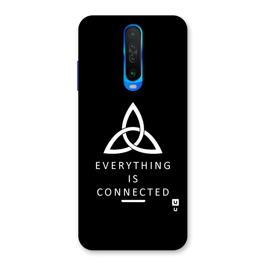 Everything is Connected Typography Back Case for Poco X2