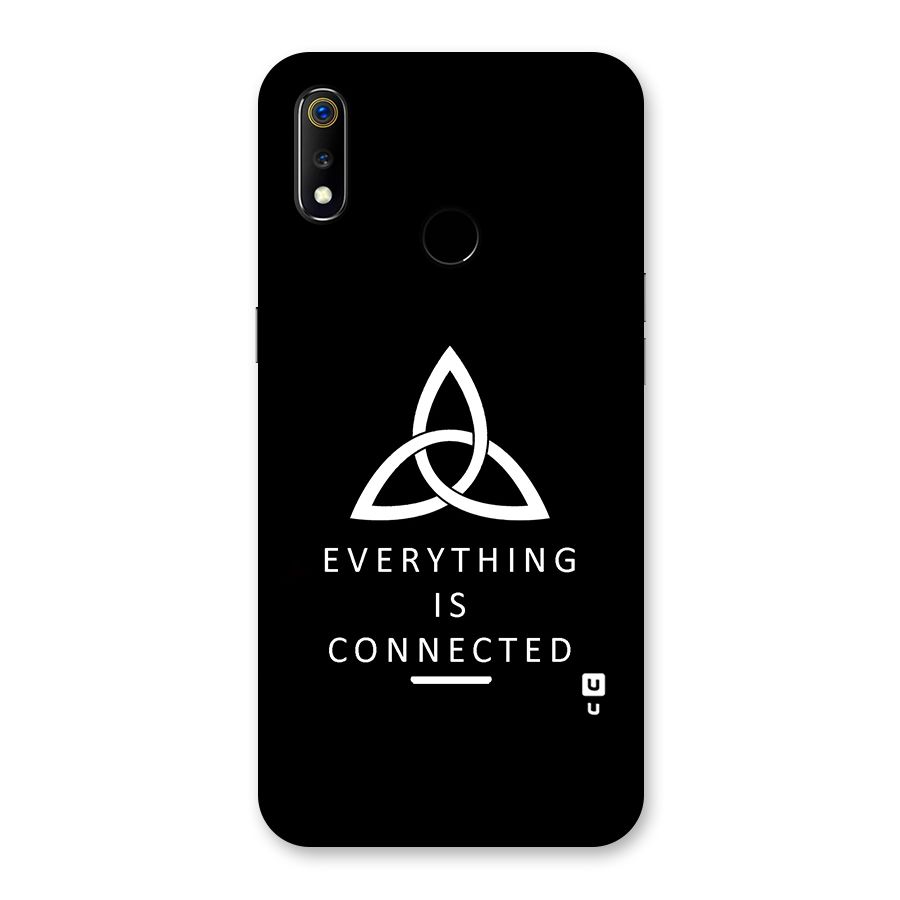 Everything is Connected Typography Back Case for Realme 3