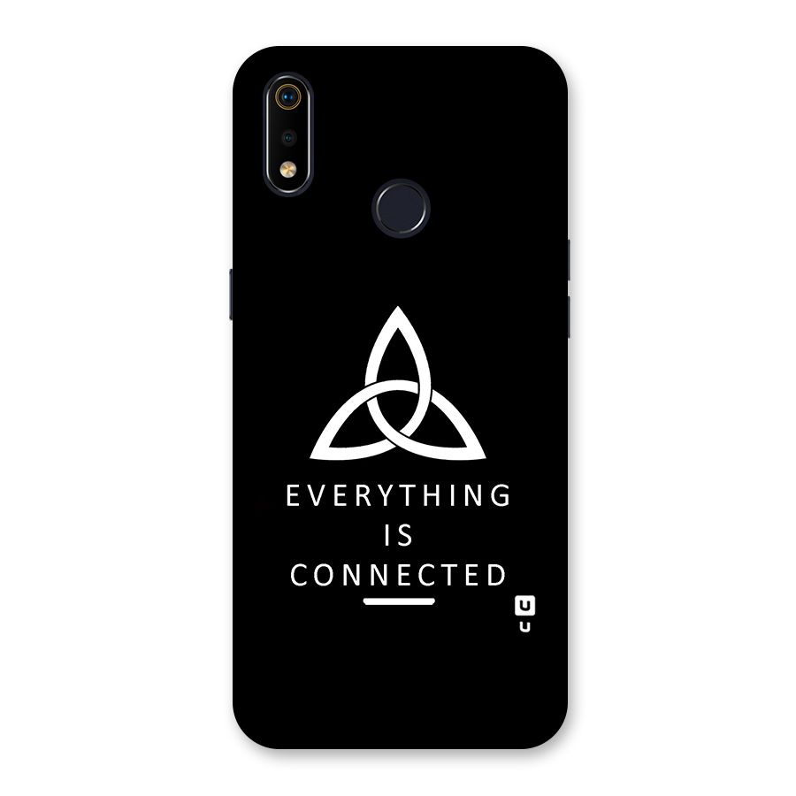 Everything is Connected Typography Back Case for Realme 3i