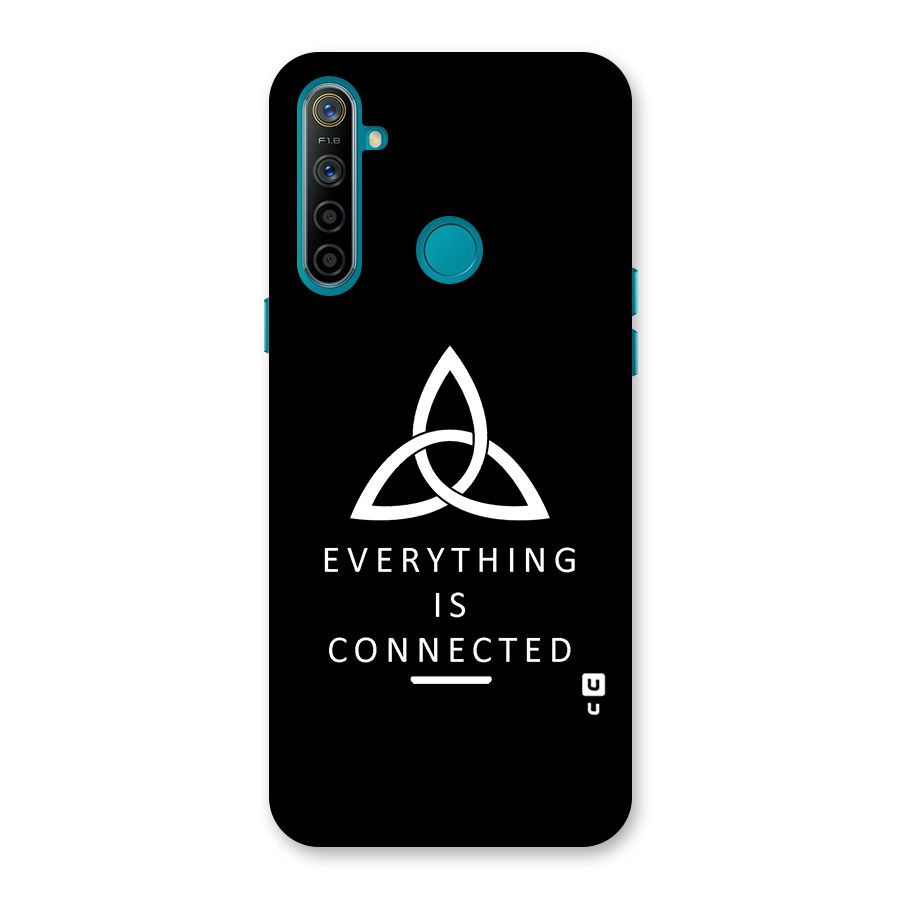 Everything is Connected Typography Back Case for Realme 5i