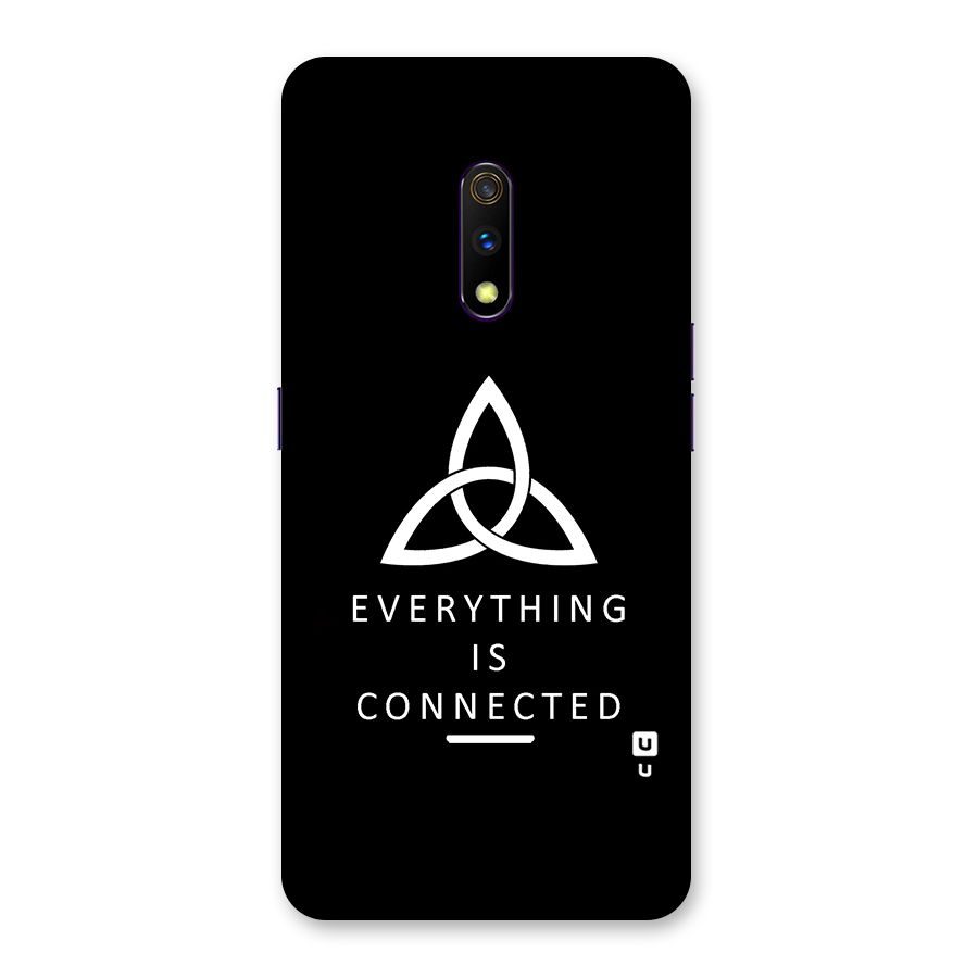 Everything is Connected Typography Back Case for Realme X