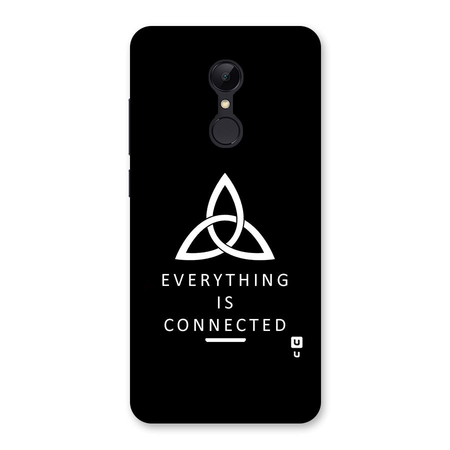 Everything is Connected Typography Back Case for Redmi 5