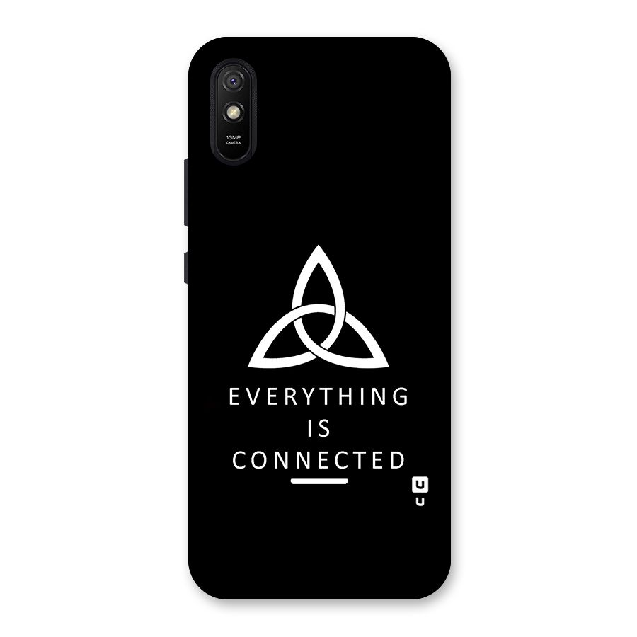 Everything is Connected Typography Back Case for Redmi 9i